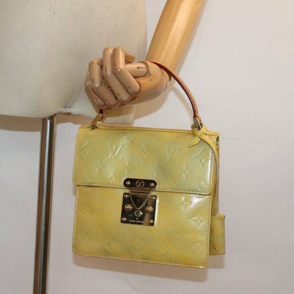 LOUIS VUITTON Monogram Vernis Spring Street Hand Bag Gris - Picture 14 of 16